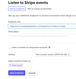 Setting up Stripe Webhooks with Jetpack CRM | Jetpack CRM